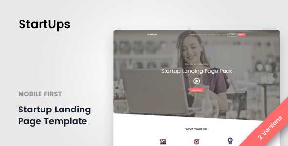 StartUps v1.0 - Startup Landing Page