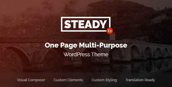 Steady v1.1 - One Page Multi-Purpose WordPress Theme