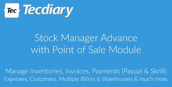 Stock Manager Advance with Point of Sale Module v3.2.2