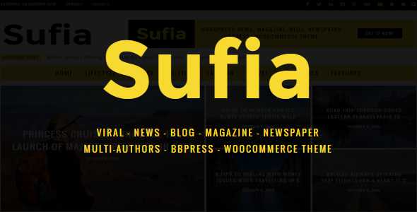 Sufia - News Blog Magazine Newspaper Multipurpose Theme