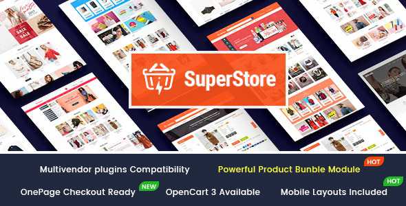 SuperStore v1.0 - Responsive Multipurpose OpenCart 3 Theme with 3 Mobile Layouts Included