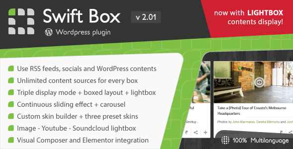 Swift Box v2.01 - Wordpress Contents Slider and Viewer