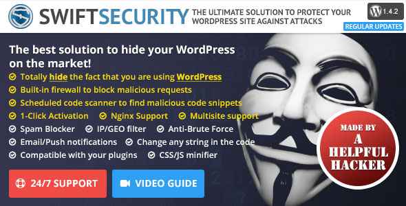 Swift Security Bundle v1.4.2.20 - Hide WordPress, Firewall, Code Scanner