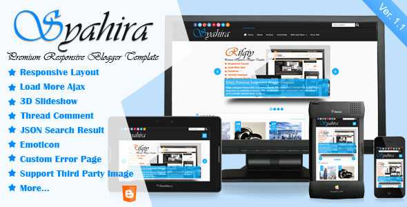 Syahira - Themeforest Responsive Blogger Template