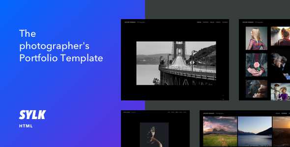 Sylk - Photography Portfolio HTML Template
