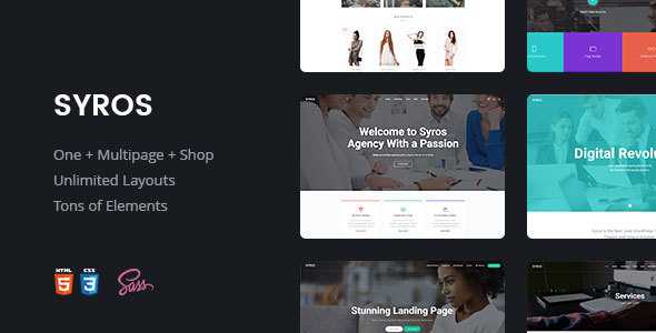 Syros - Multi-purpose Modern HTML5 Template