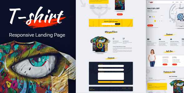 T-shirt Landing Page