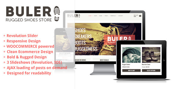 Buler v1.9.1 - A Rugged Ecommerce / WooCommerce Theme