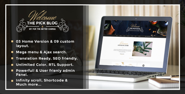 PICK - A RESPONSIVE WORDPRESS BLOG THEME