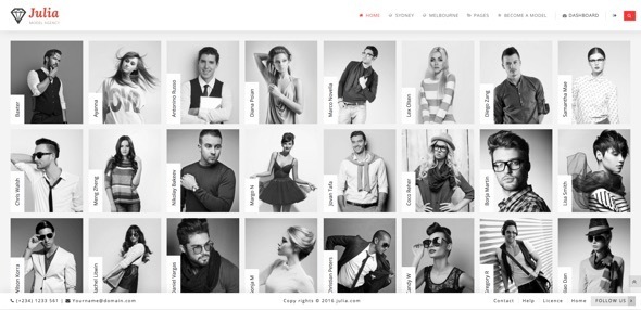 JULIA V1.3.7 - TALENT MANAGEMENT WORDPRESS THEME