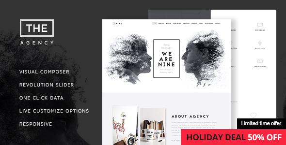 THE AGENCY V1.3.5 - CREATIVE ONE-PAGE AGENCY THEME