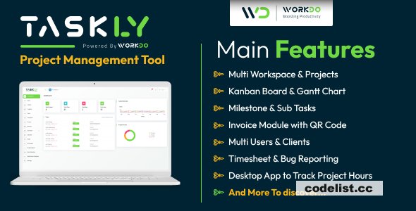 TASKLY v7.0 – Project Management Tool - nulled