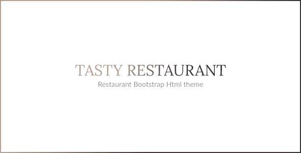 Tasty - Restaurant HTML Template