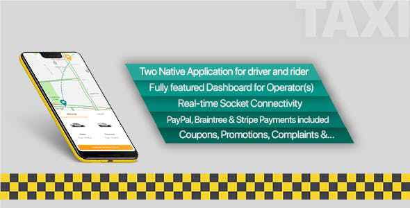 Taxi application Android solution + Dashboard v2.1