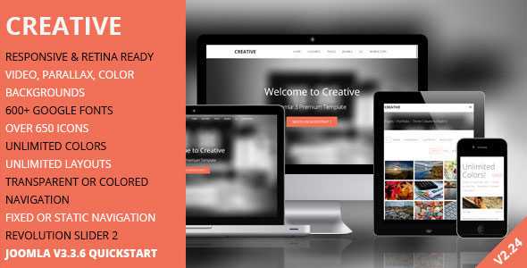 TD Creative - Responsive Joomla Template