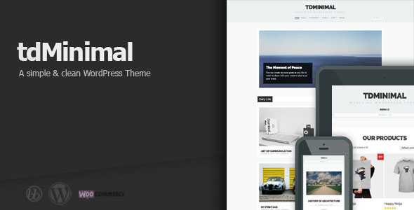 tdMinimal - Themeforest Responsive WordPress Theme