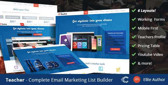 Teacher - Education One Page Responsive Theme