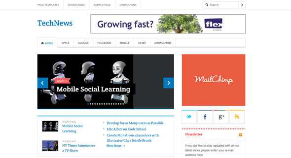 TechNews - Templatic Wordpress Template