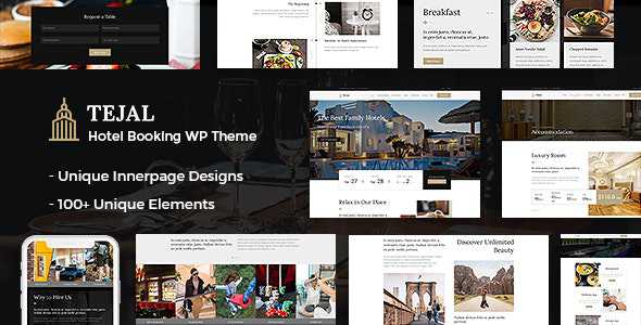 Tejal v1.5 - WordPress Hotel Booking Theme