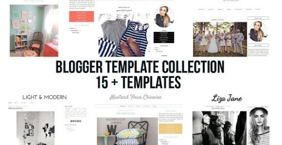Download – Creativemarket 15+ Blogger Templates Collection