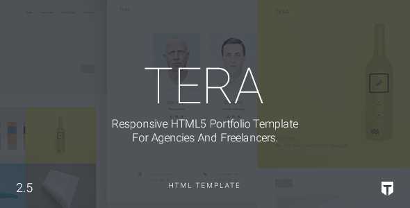 Tera v2.5 - Responsive HTML5 Portfolio Template