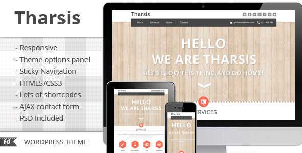 Tharsis - Themeforest Responsive Portfolio theme