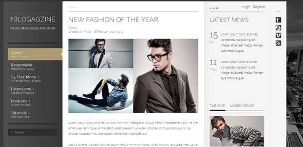 The Blogazine - Shape5 Joomla Template