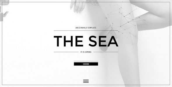 The Sea - Responsive Coming Soon Page