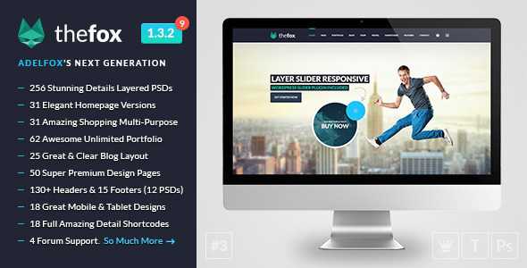 TheFox - Multi-Purpose PSD Template
