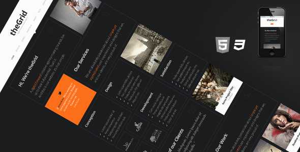 theGrid – Themeforest Retina Ready One-Page WP Theme