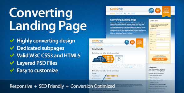Themeforest Converting Landing Page