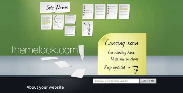 Themeforest Easy Coming Soon with Pie Chart, 10 colors + Bonus
