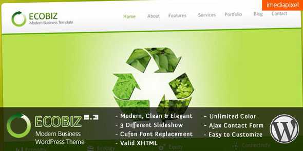 Themeforest ECOBIZ - Modern Business WordPress Theme