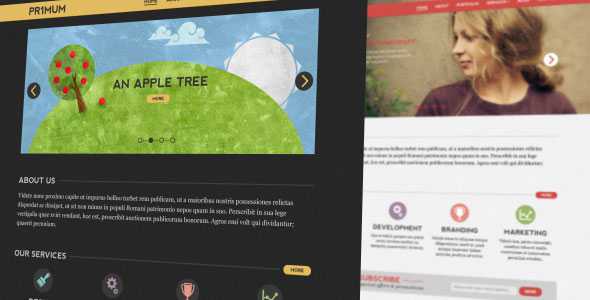 Themeforest Primum PSD Template