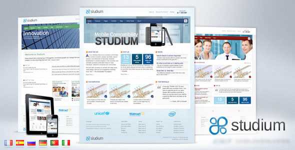 Themeforest Studium for Business Corporate Portfolio
