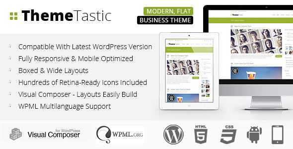 ThemeTastic - Themeforest Flat Responsive WordPress Theme