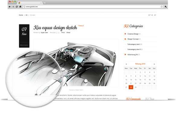 theRealdesign GavickPro J2.5 Template