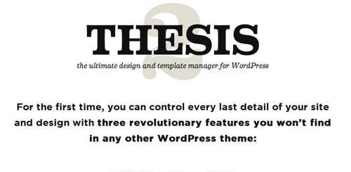 Thesis v2.1.9 - Wordpress Framework