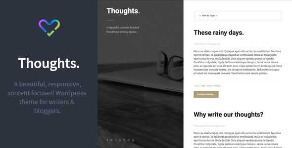 Thoughts - Responsive WordPress Blogging Theme