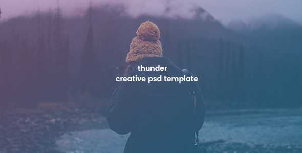 Thunder - Creative PSD Template