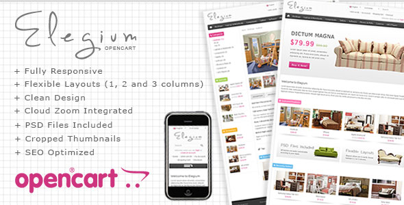 ELEGIUM - THEMEFOREST OPENCART PREMIUM THEME