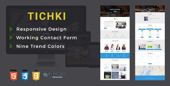 Tichki - Onepage Multipurpose Template