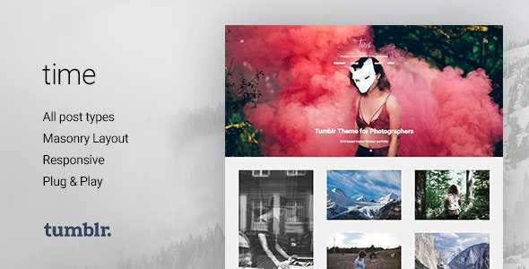 Time v2.0.0 - Photography Grid Tumblr Theme