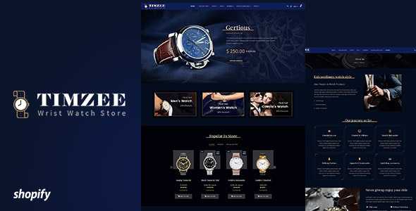 Time zee v1.0 - Shopify Watch Store & Digital Clock Theme