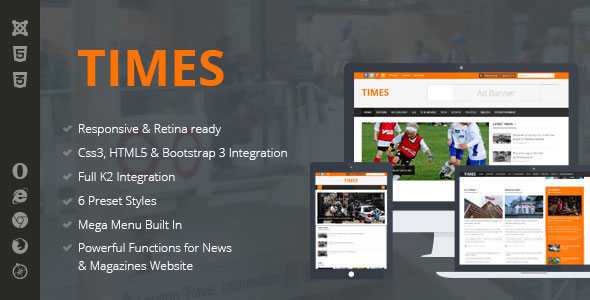 Times - News & Magazine Joomla Template