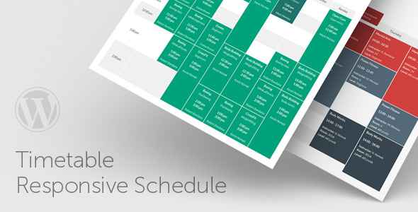 Timetable Responsive Schedule v4.0