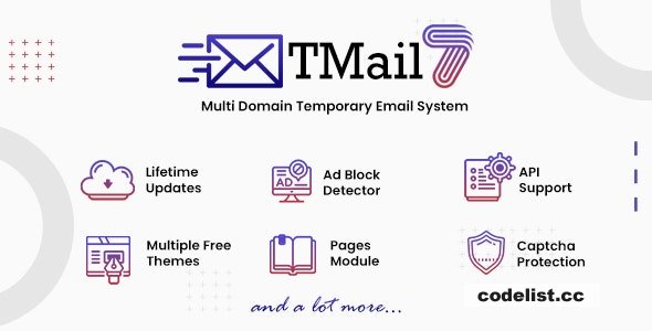 TMail v8.0.1 - Multi Domain Temporary Email System - nulled