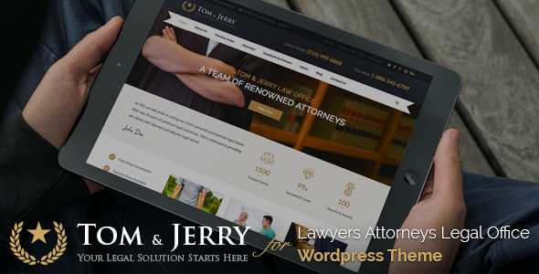 Tom & Jerry v1.1.1 - A WordPress Law and Business Theme