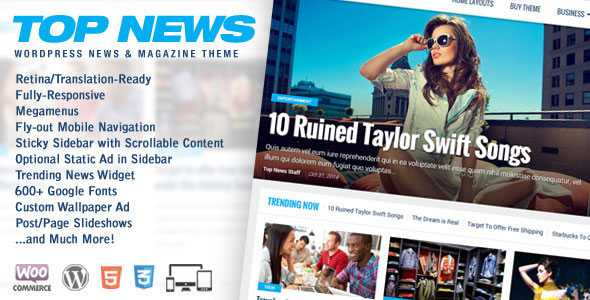 Top News v1.05 - Wordpress News & Magazine Theme