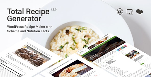 Total Recipe Generator v2.5.0 - WordPress Recipe Maker with Schema and Nutrition Facts